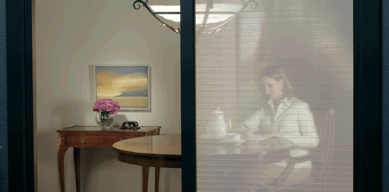 privacy in your dining room looking in from dark outside