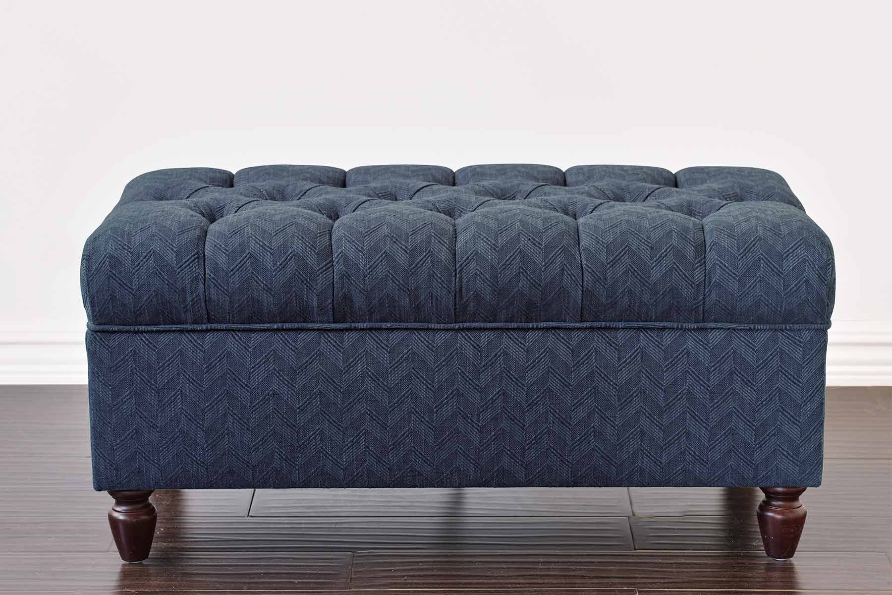 upholstered ottoman for home decor