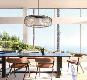 tall bare windows in living room