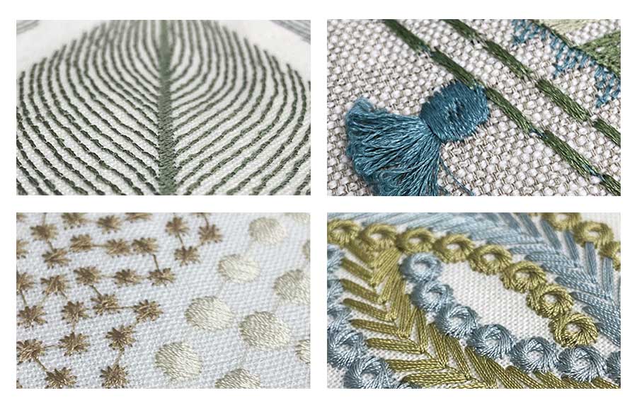 Art deco detail in fabric