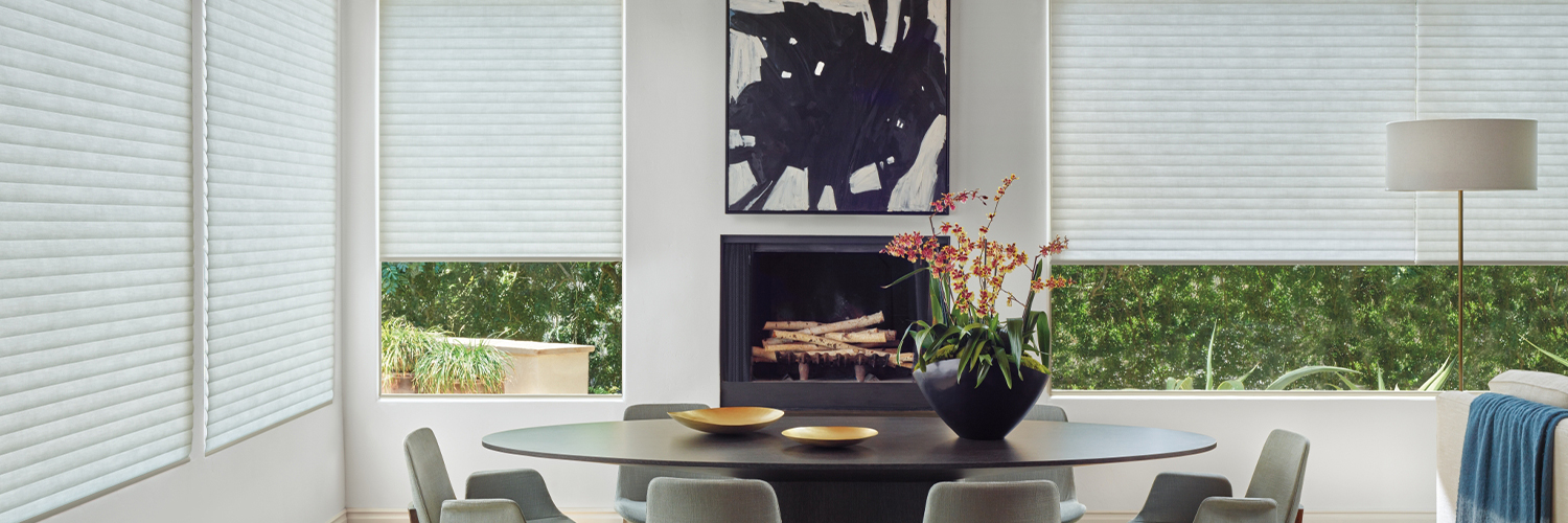 sonnette-cellular-roller-shades-dining-room-wide-window-light-filtering-gray-banner-hunter-doulas-bazaar-home-decorating